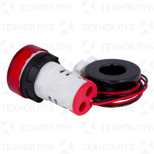 Амперметр-вольтметр ED16-22AVD (70...500В, 0...100A) красный  EKF