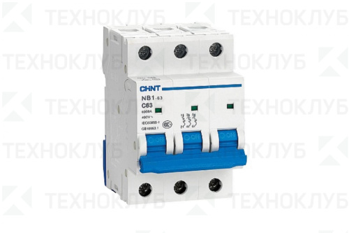 Выключатель автомат. NB1-63 3п  32А 6kA х-ка C  CHINT