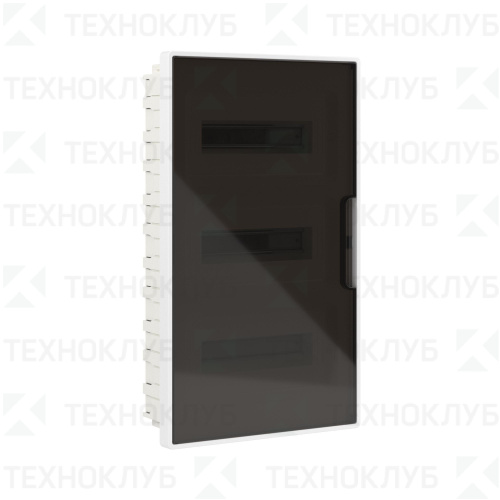 Щит ЩРВ пласт. 36м черн.прозр. IP40 ниша 502х285х77 (FRAME)  DKC