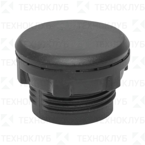 Заглушка для отверcтия 22мм черная  EKF