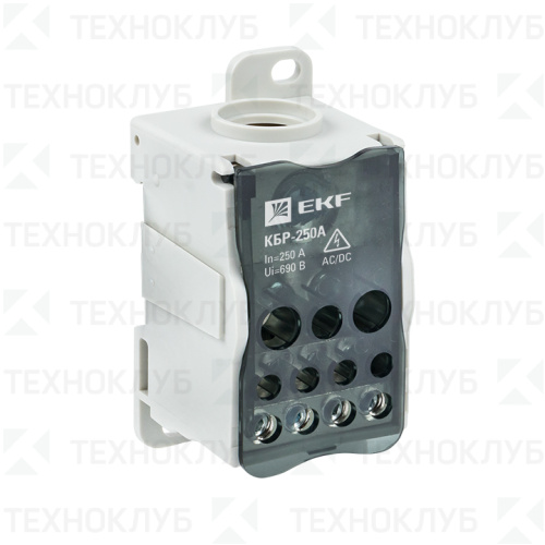 Распред-ный блок КБР-250 (1х120/2х35+5х16+4х10) 250А DIN  EKF