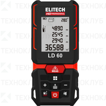 Дальномер лазерный  60 м Elitech HD LD 60