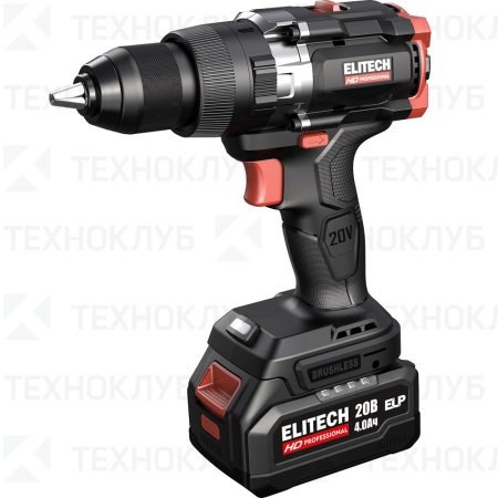 Дрель аккум. Elitech HD CD 20 BL2  20 В  2*4,0 А/ч  130 Нм