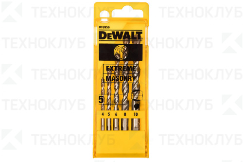Набор сверл DeWalt по бетону 4-10 мм (5 шт)