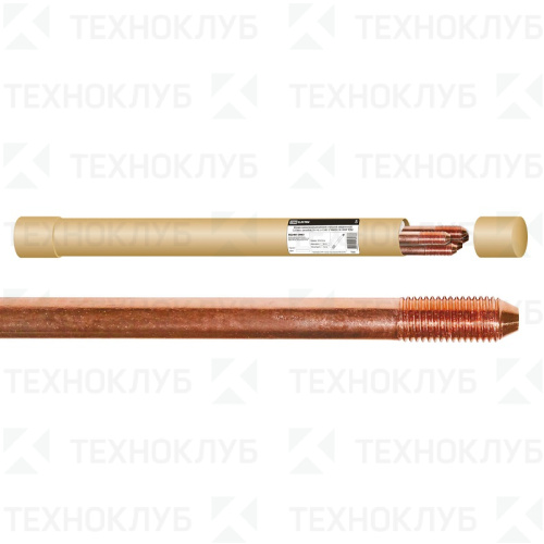 Штырь заземления омедненный резьбовой СТАМ25.14.1500Р TDM	