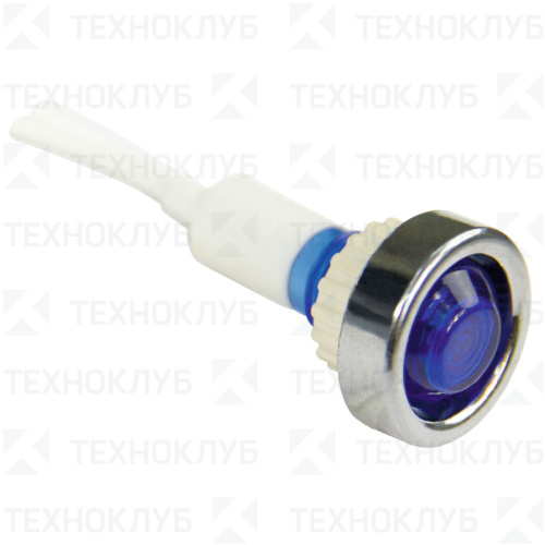 Лампа сигнальная d11мм 230V AC синяя (неон) YL244-01  Энергия
