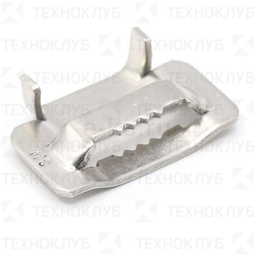 Скрепа-бугель для монтажной ленты B-20 (с зубьями)  BK