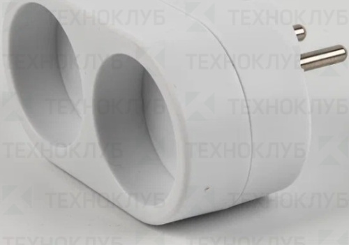 Разветвитель 2ой S-ES2-16O б/з 16A белый Uniel