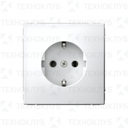 Розетка Systeme ArtGallery 1-ая. с/з белый