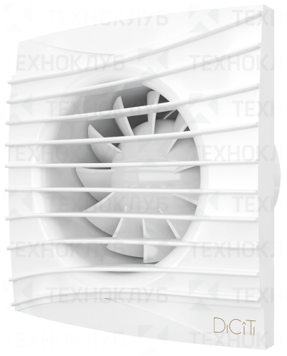 Вентилятор 100 белый (подшипник, обр.клапан) SILENT 4C  DiCiTi