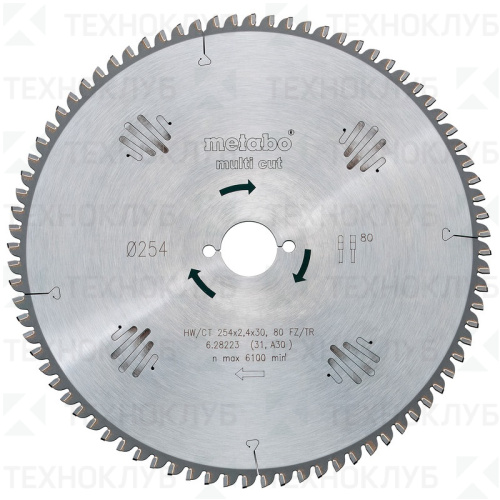 Диск Metabo 305*84*30 алюминий