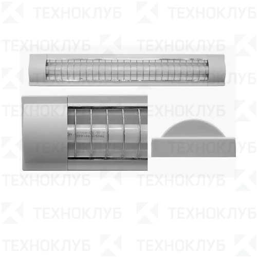 Светильник люмин TL 3013 1*10 W с решеткой (3013s)