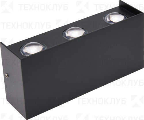 Светильник Парк  6W Proton/S-6 квадрат черный 4200K Horoz