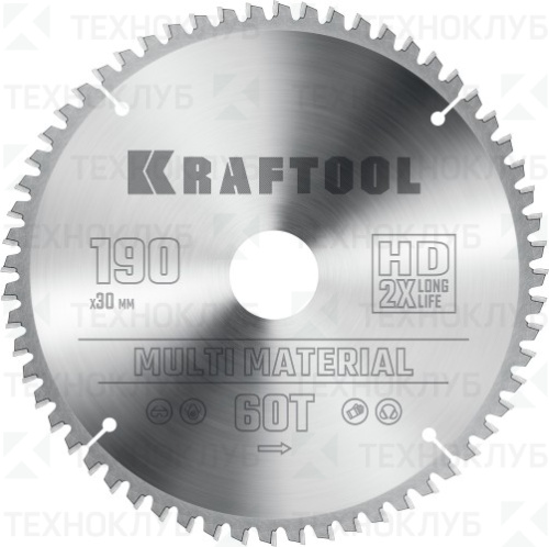 Диск Kraftool 190*60*30 мм Multi material