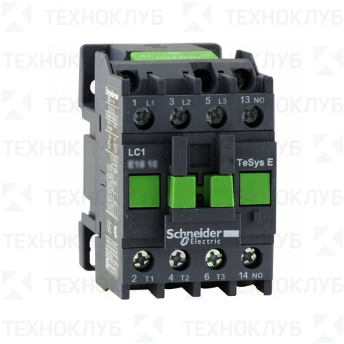 Контактор  12А 380В 1НО LC1E1210Q5  Schneider Electric