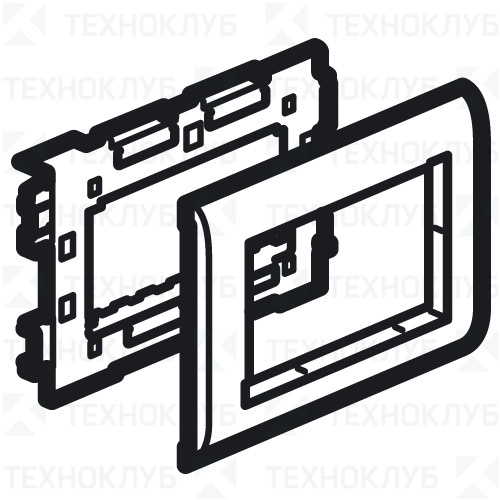 Суппорт для к/к Legrand Metra (Mosaic)  4М (85х50,100х50,130х50)