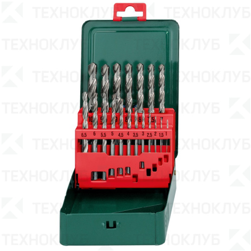 Набор сверл Metabo по металлу 1-10мм (19шт.)Точные