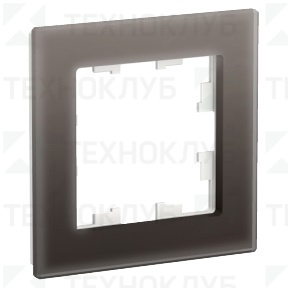 Рамка Schneider AtlasDesign Nature 1-ая стекло мокко