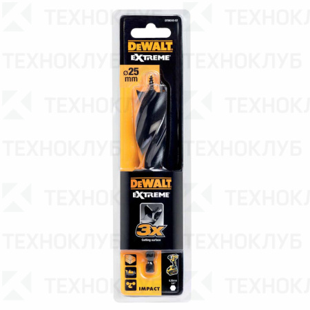 Сверло по дереву 25х152 мм DeWalt Extreme