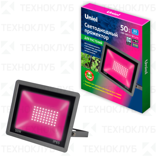 Прожектор LED  50W ULF-P42 фито Uniel