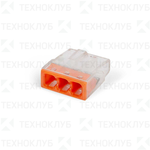 Клеммник безвинтовой 2273-203 3х0,5-2,5мм2  КВТ