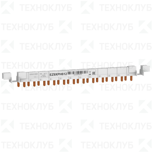 Шина соединительная PIN 1ф+N 63А 12PIN (1 планка, шаг 9мм) Schneider Electric