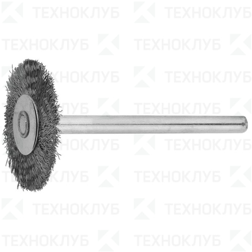 Щетка нержавейка радиальная 21 мм на шпильке ЗУБР