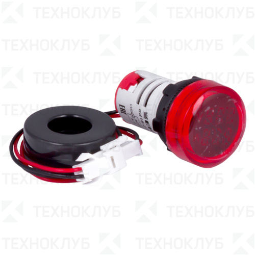 Амперметр-вольтметр ED16-22AVD (70...500В, 0...100A) красный  EKF