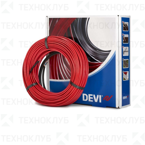 Нагрев-ный кабель DEVIflex 18T  52м (18W/m²)  935W  5,3-7,2m²