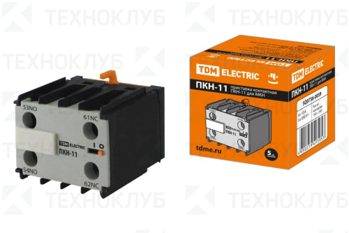 Приставка контактная ПКН-11 доп. контакты  1НО+1НЗ (для МКН)  TDM