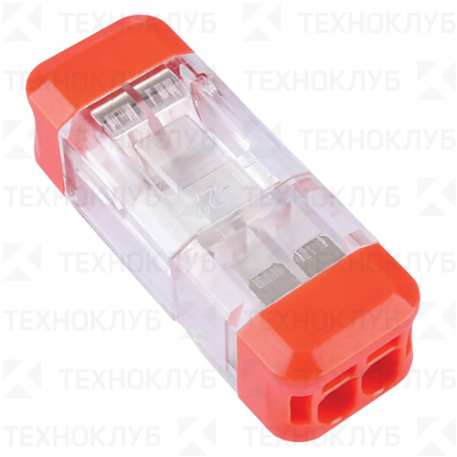 Клеммник проходной разъемный LD700-412 2х0,2-4,0мм2 (24A)  STEKKER