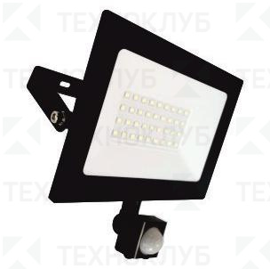 Прожектор LED  20W SMD FL IR с д/д IP65 черный 6500K LEEK