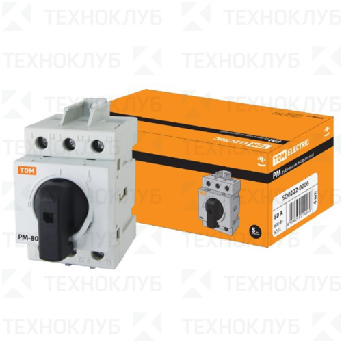 Рубильник на DIN 3п 125А I-0 РМ-125 TDM