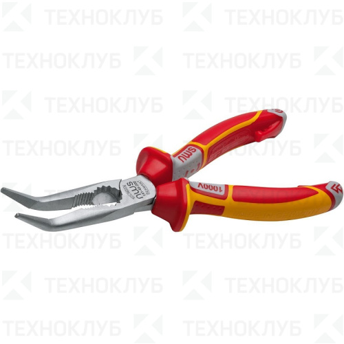 Длинногубцы NWS 205 мм изогнутые, диэлектр.