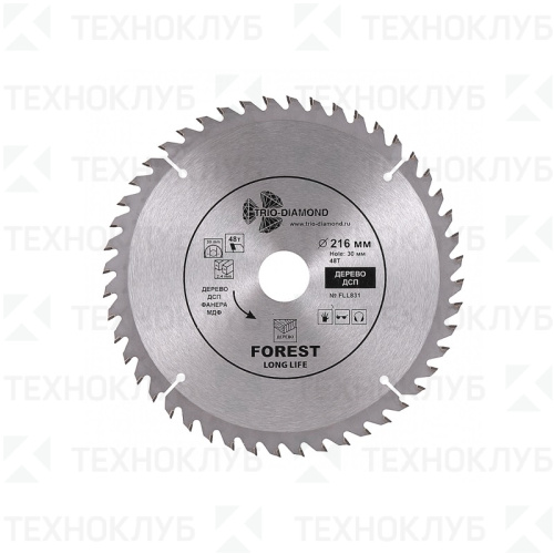 Диск по дереву Diamond 216х48х30 мм