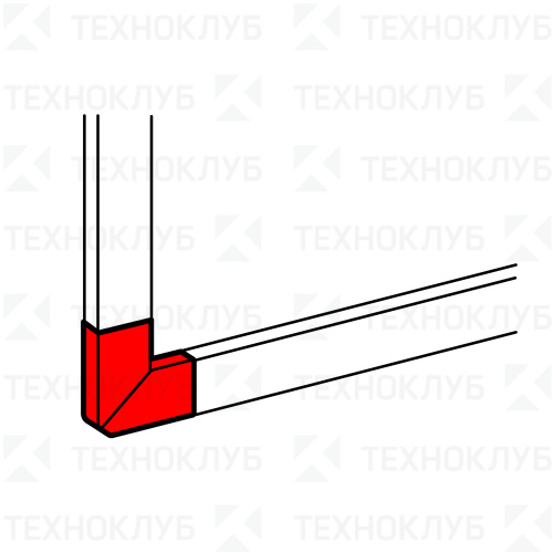 Поворот на 90 гр. для к/к Legrand DLP  80х50
