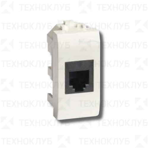 Розетка DKC Brava 1М RJ-45 бел