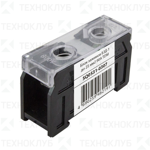 Блок зажимов БЗД-1 до 25 мм2 90A DIN TDM