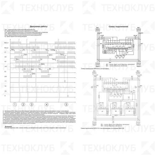 Устройство управления AVR-01-S 85-264В 16A 3ф., N1+N2+S, 3P (2ввода+2нагр, секц. выключатель) F&F