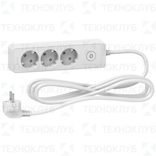Удлинитель 3*  3м с/з 16А  Schneider Electric Unica Extend с выкл.