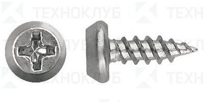 Саморез п/цил острый 3,5х9,5 цинк