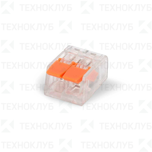 Клеммник безвинтовой 221-412 2х0,14-4,0мм2 (32A)  КВТ
