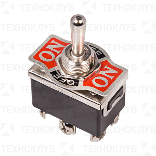 Тумблер с частичной фикс. (d12.2) ON-OFF-(ON) 250V 15А (6c) двухполюсный (KN-213)  REXANT