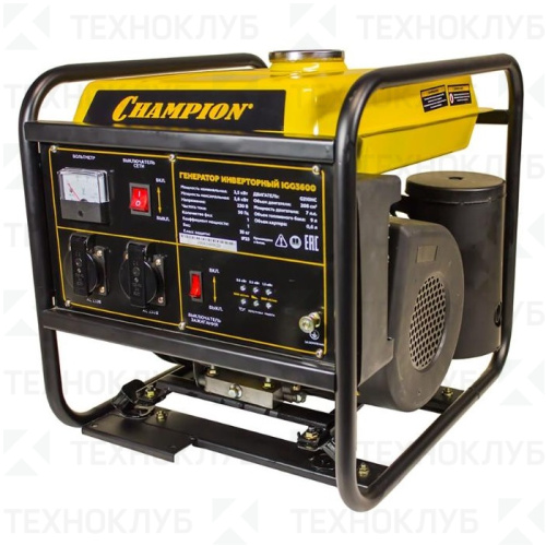 Генератор CHAMPION IGG 3200 (инвертор) 3,2 кВт ручной запуск