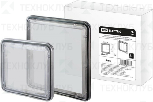 Стекло для электрощитов СПЭ-2 (пластиковое), под вырез 119,5х159,5мм толщина поверхности 0,5-2мм TDM