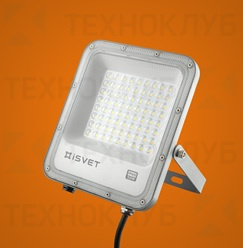 Прожектор LED 100W 230V SMD серый USL107 без пульсации iSvet