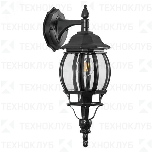 Светильник Парк НБУ Е27 IP44 вниз черный Feron