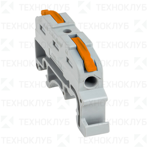 Клеммник проходной на DIN-рейку 222-421 1х0,08-4,0мм2  EKF