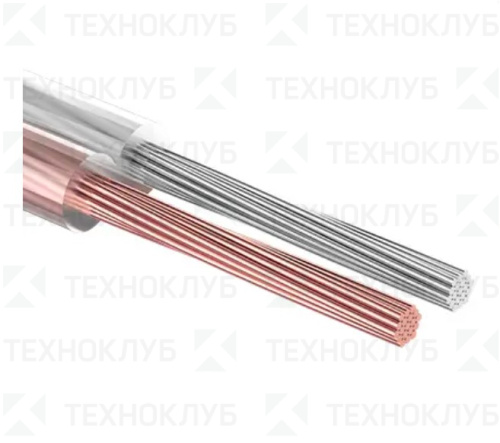 Кабель акустический 2х4 Cu прозрачный SILICON  REXANT