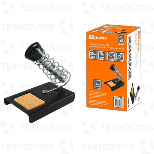 Подставка под паяльник ПС с губкой для очистки жала "Алмаз" TDM 